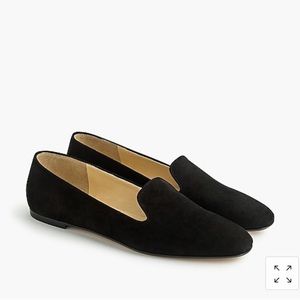 JCrew suede smoking slipper